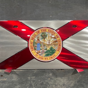 Florida State Flag Front License Plate, Florida Life, Flo Life, Florida Seal, Tag, Florida Tag, Thanksgiving