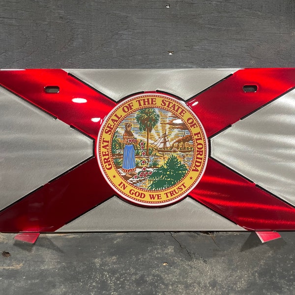 Florida State Flag Front License Plate, Florida Life, Flo Life, Florida Seal, Tag, Florida Tag, Thanksgiving