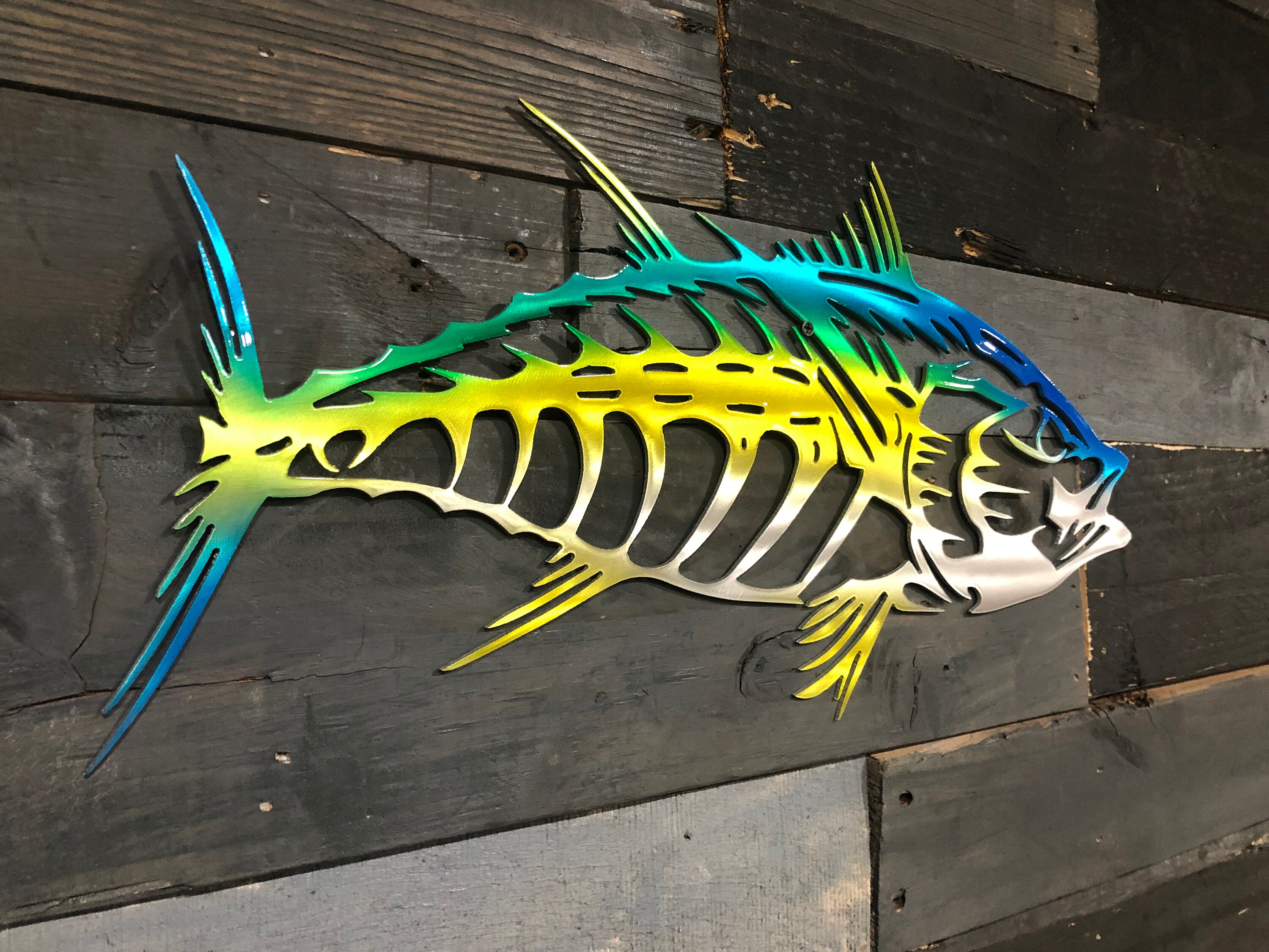 Yellowfin Tuna Metal Wall Art Tuna Art Tuna Wall Art off Etsy