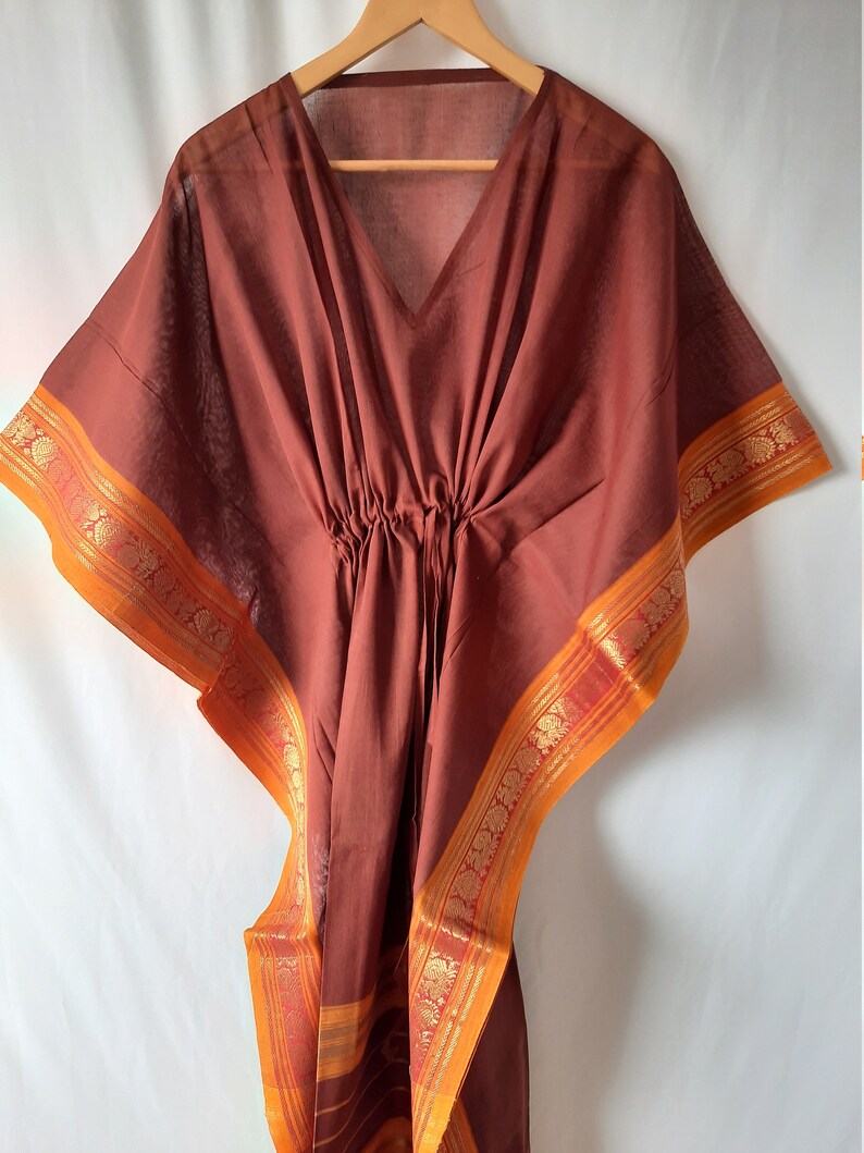 Maxi Dress Beach Wear Resort Clothing Bohemian Dress Sheer Gown Plus size Clothing Handloom Kaftan Long Maxi dress Maternity Dress