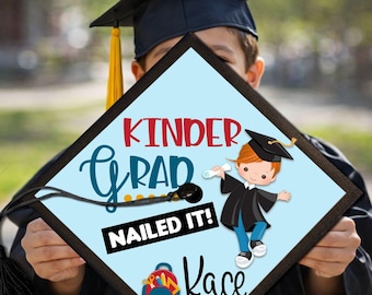 Kindergarten Graduation Cap Topper – Custom Grad Design (Digital Download)