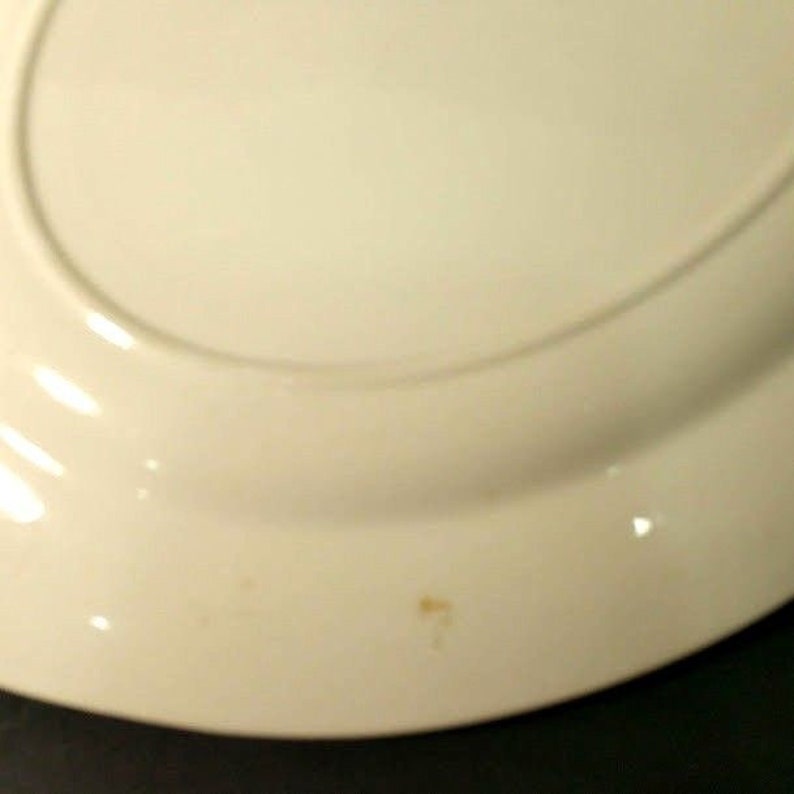 Homer Laughlin Greenbrier Eggshell Georgian gold trim USA Serving platter 13