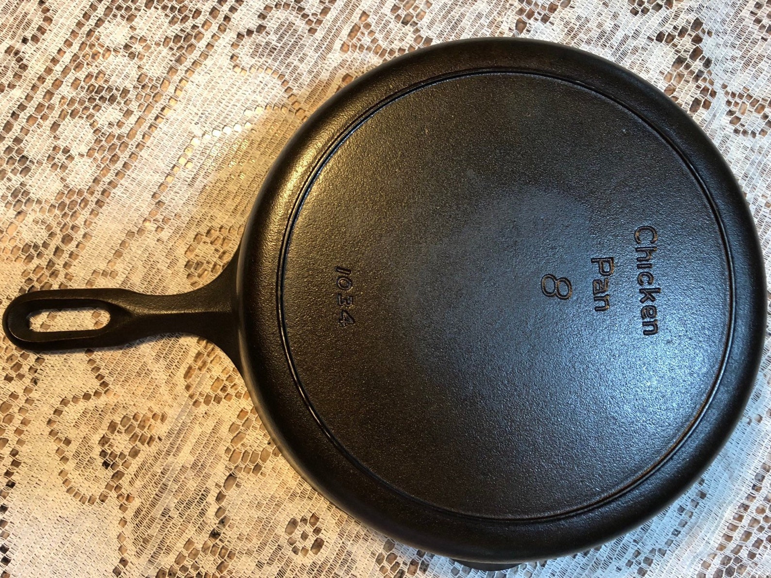 Griswold Iron Mountain Chicken Pan Chicken Fryer 8 1034B Etsy