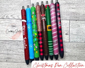 Refillable Christmas Pens - Epoxy