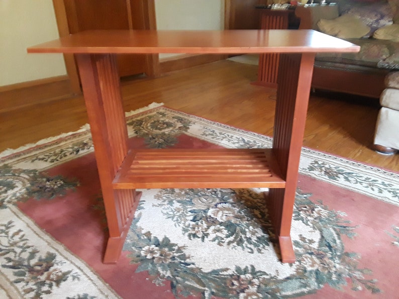 Mission Style End Table Made of Cherry Etsy