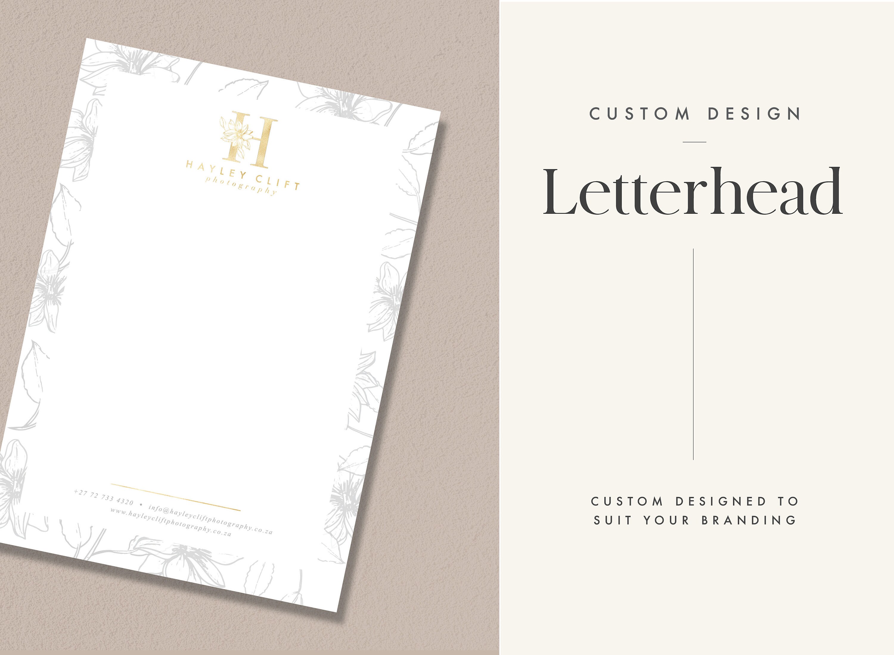 Custom Stationary Design Custom Letterhead Custom Notepad Etsy
