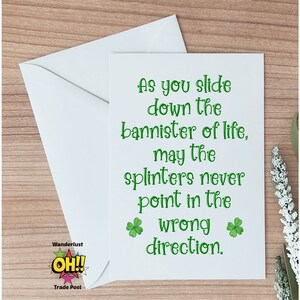 Tarjeta del Día de San Patricio, Regalo para el Día de San Patricio, Tarjeta de Regalo Divertida Irlandesa, Tarjeta para Mujer, Tarjeta de Bendición Irlandesa, Tarjeta Divertida para el Día de San Patricio