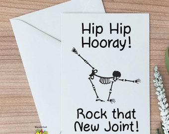 Funny Hip Surgery Get Well Card, New Joint Recovery