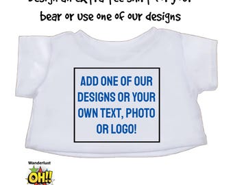 Custom Teddy Bear T-Shirt, Personalized Photo Design