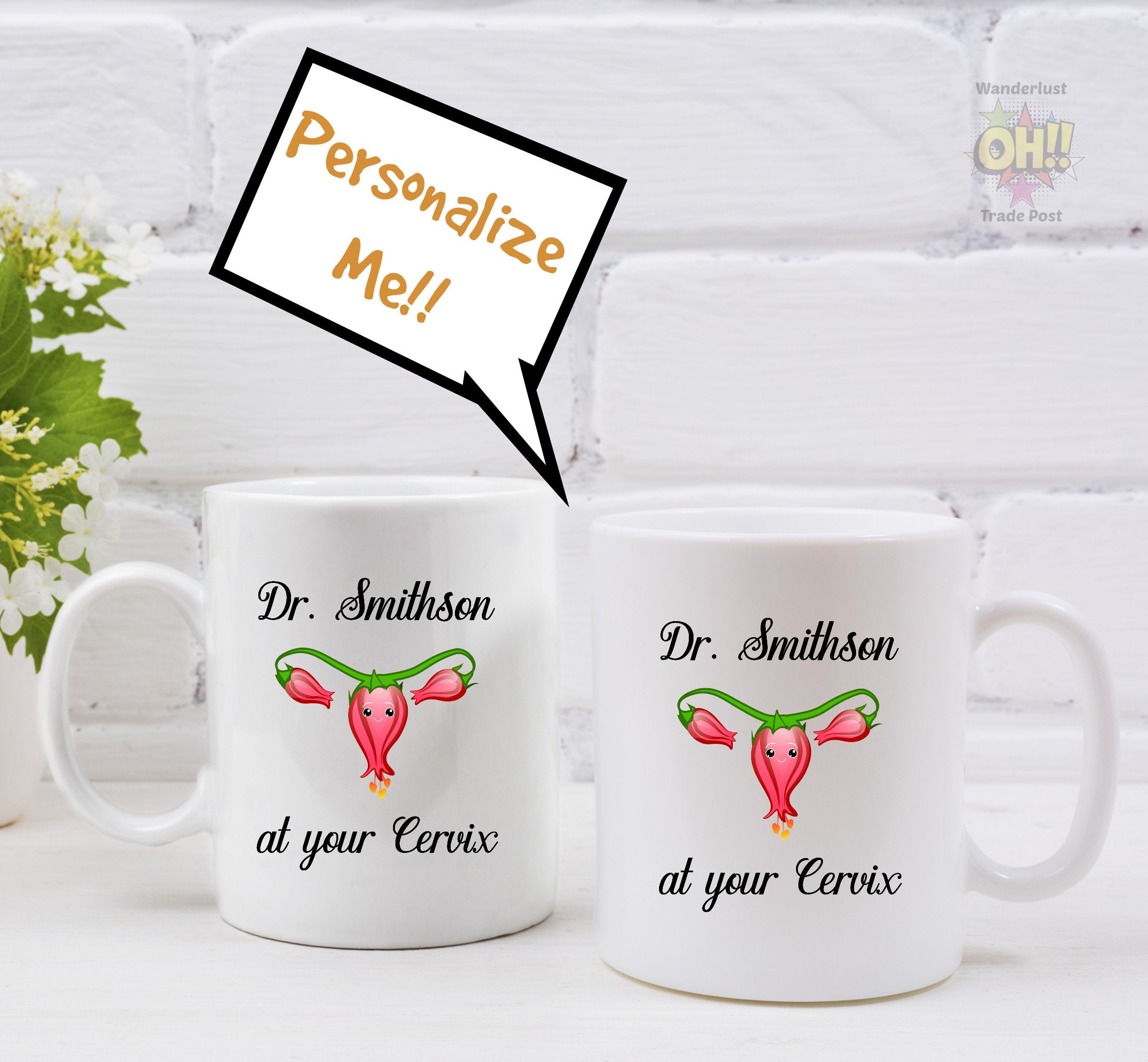 OB GYN Gift, Doctor Gift, at Your Cervix Mug, OBGYN Doctor, Thank You ...