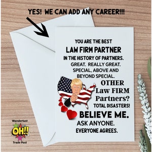 Lawyer Gift Card, Funny Law Partner Gift, Card For Attorney, Lawyer Promotion Card, Attorney Coworker Card, Blank Greeting card , Legal Gift
