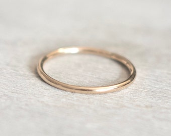 Thin Gold Filled Ring, Dainty Gold Ring, Delicate Gold Ring, 14k Gold Ring, Gold Rings for Women, Gold Stackable Ring