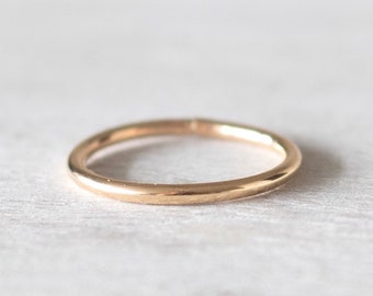 Simple Gold Ring, Gold Stacking Ring, 14k Gold Ring, Gold Rings for Women, Gold Filled Ring, Gold Thumb Ring