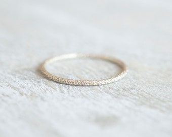 Super Thin Silver Pattern Ring, Dainty Silver Ring, Sterling Silver Rings for Women