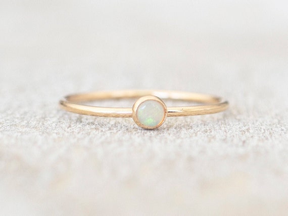 Thin opal ring deals