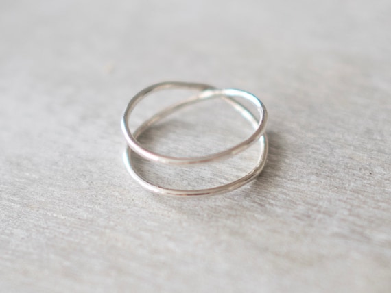 Criss Cross Polished Knot Infinity Ring – .925 Sterling Silver Band In Sizes 5-9 - View #6