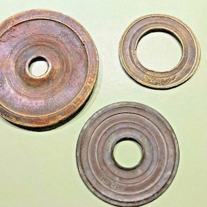 ANTIQUE OTTOMAN Empire Weight Measure Dirhem Scale Set with TUGHRA 50 25 12.5