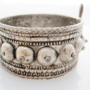 EGYPTIAN Ottoman OMANI Bracelet Hinged Silver Dome Spike Bracelet Tribal