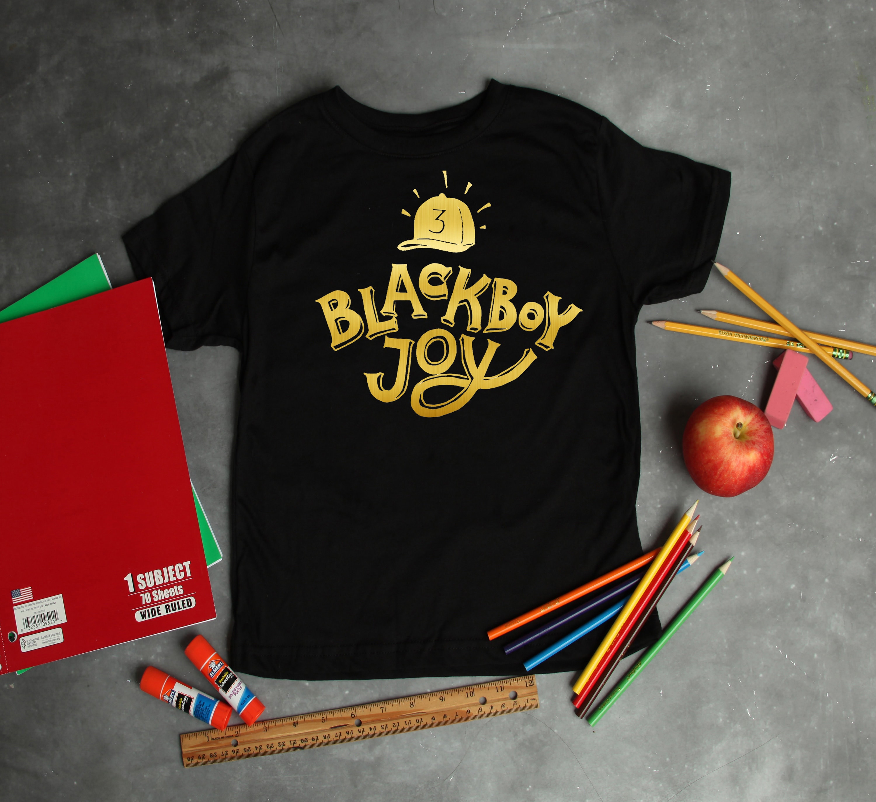 Black Boy Joy Tee (Metallic)