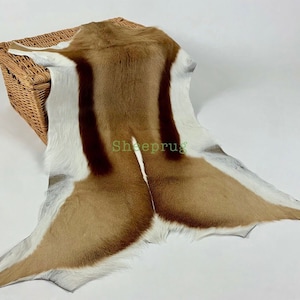 Real Springbok rug hide,Springbok leather,Antelope rug,Antelope leather 100% Natural Leather,Fallow Deer,Cowhide,Red Deer,Reindeer,Wild Boar