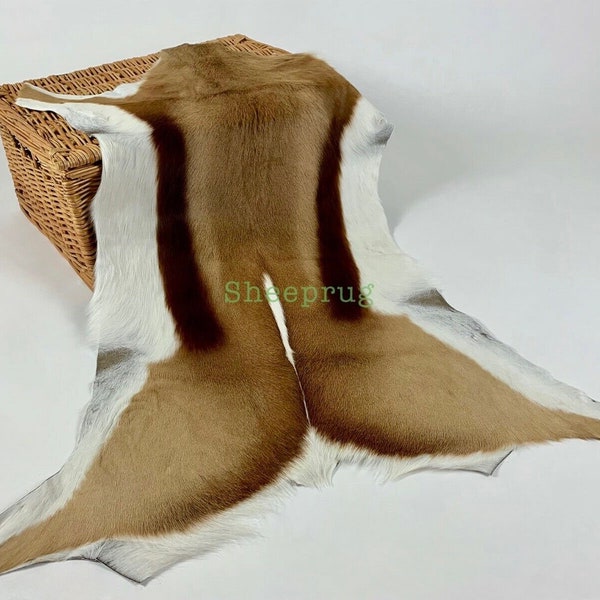 Real Springbok rug hide,Springbok leather,Antelope rug,Antelope leather 100% Natural Leather,Fallow Deer,Cowhide,Red Deer,Reindeer,Wild Boar