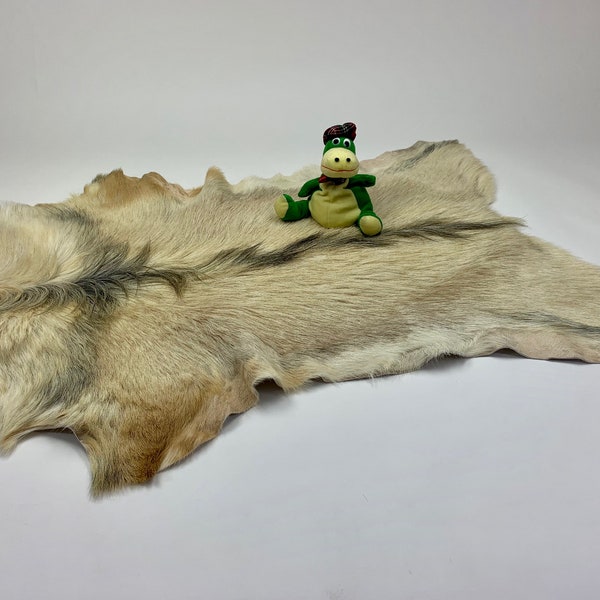 Goat Leather Skin Fur Rug Pelt Hide 100% Real Natural FD19061 Sheepskin Reindeer Cowhide Fallow Deer Christmas Present Gift