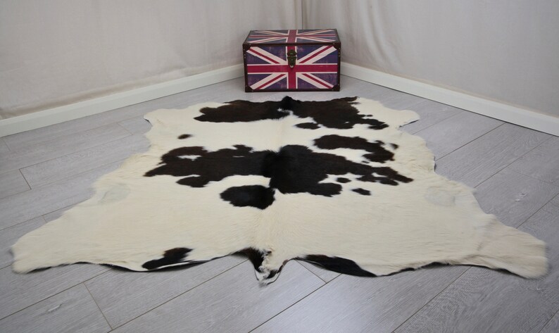 Cowhide Cow Hide Calf Skin Fur Rug Pelt Leather 100 Natural Etsy