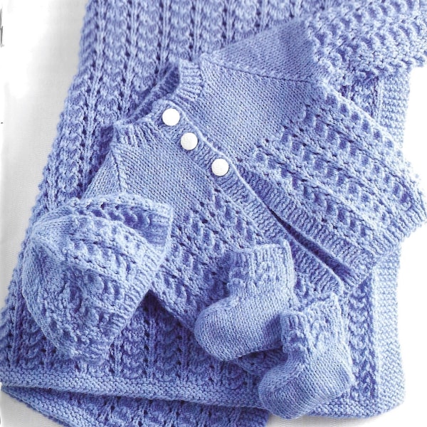 Lullaby Layette Knit Pattern- DIGITAL DOWNLOAD Small Comforts