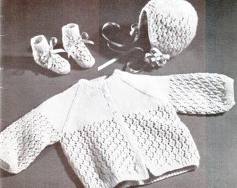 Conjunto de bebê em malha com estampa de diamante