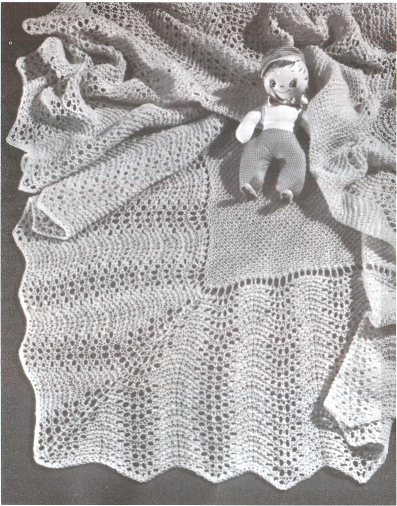 Christening Shawl Knitting Pattern Etsy UK
