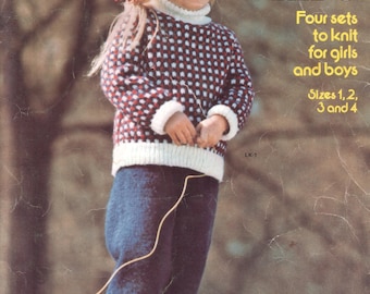 Download de padrões de tricô para crianças pequenas 4 em 1