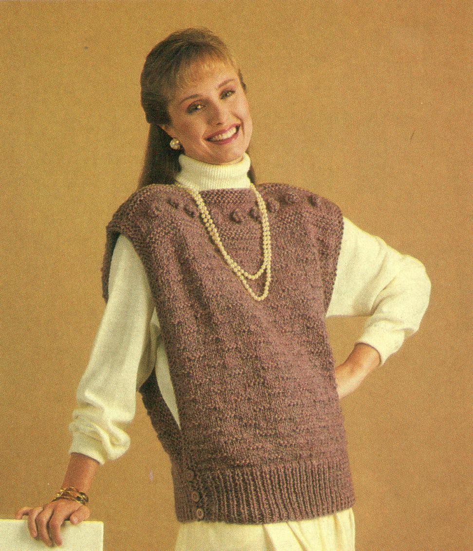 Tabard Vest Knitting Pattern Etsy Hong Kong