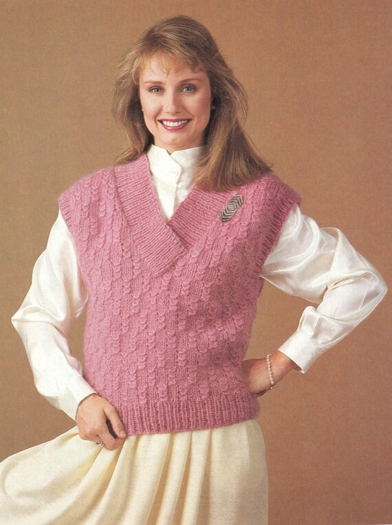 v neck vest knit