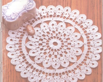 Padrão de crochê para guardanapo estilo anos 1930