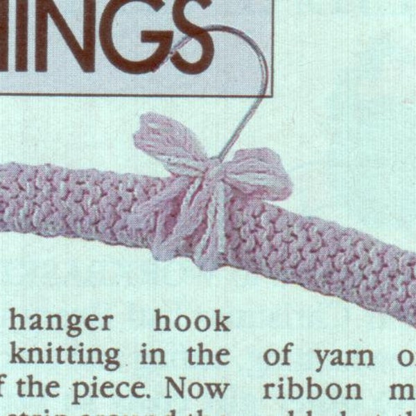 Knitted Hanger Cover Pattern