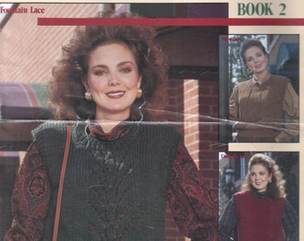 Coletes com painel de renda Padrões de tricô 2 em 1 Download