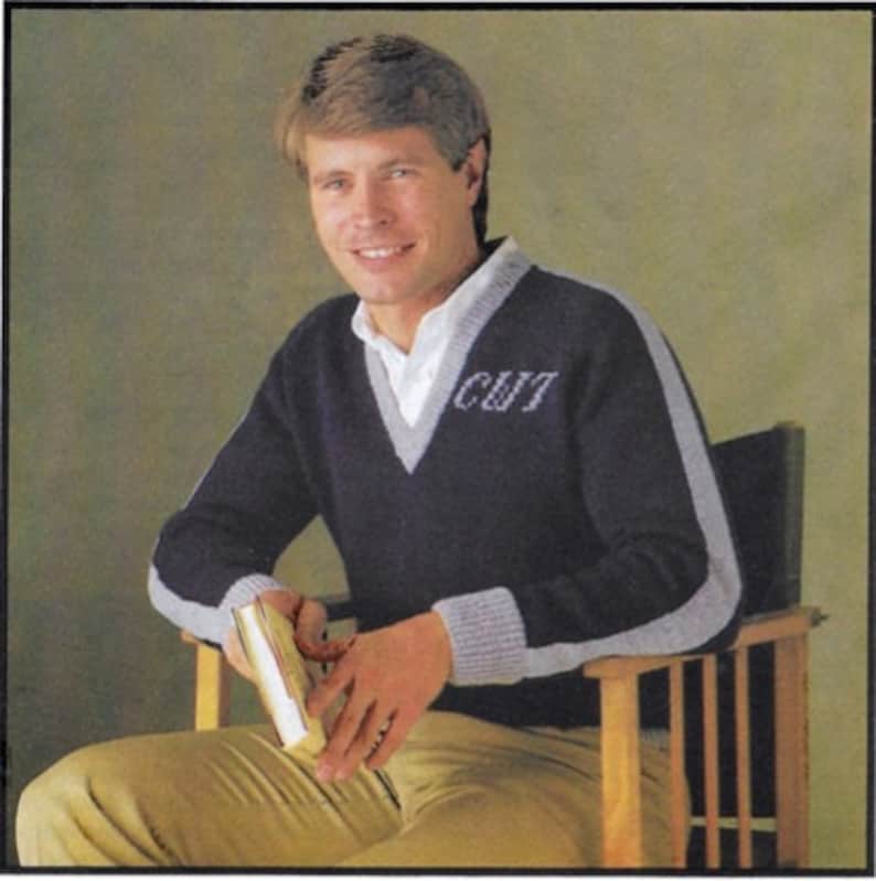 The Workbasket March 1988 Grey Tones Vest Crochet Pattern DIGITAL DOWNLOAD