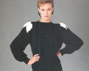 Padrão de tricô para suéter noturno