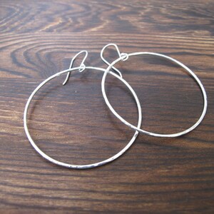 Silver boho hoops
