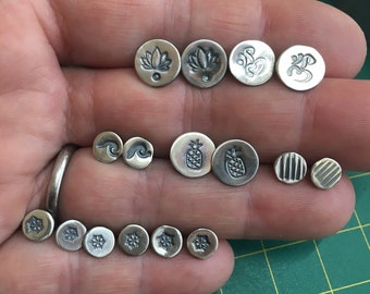 Large silver studs