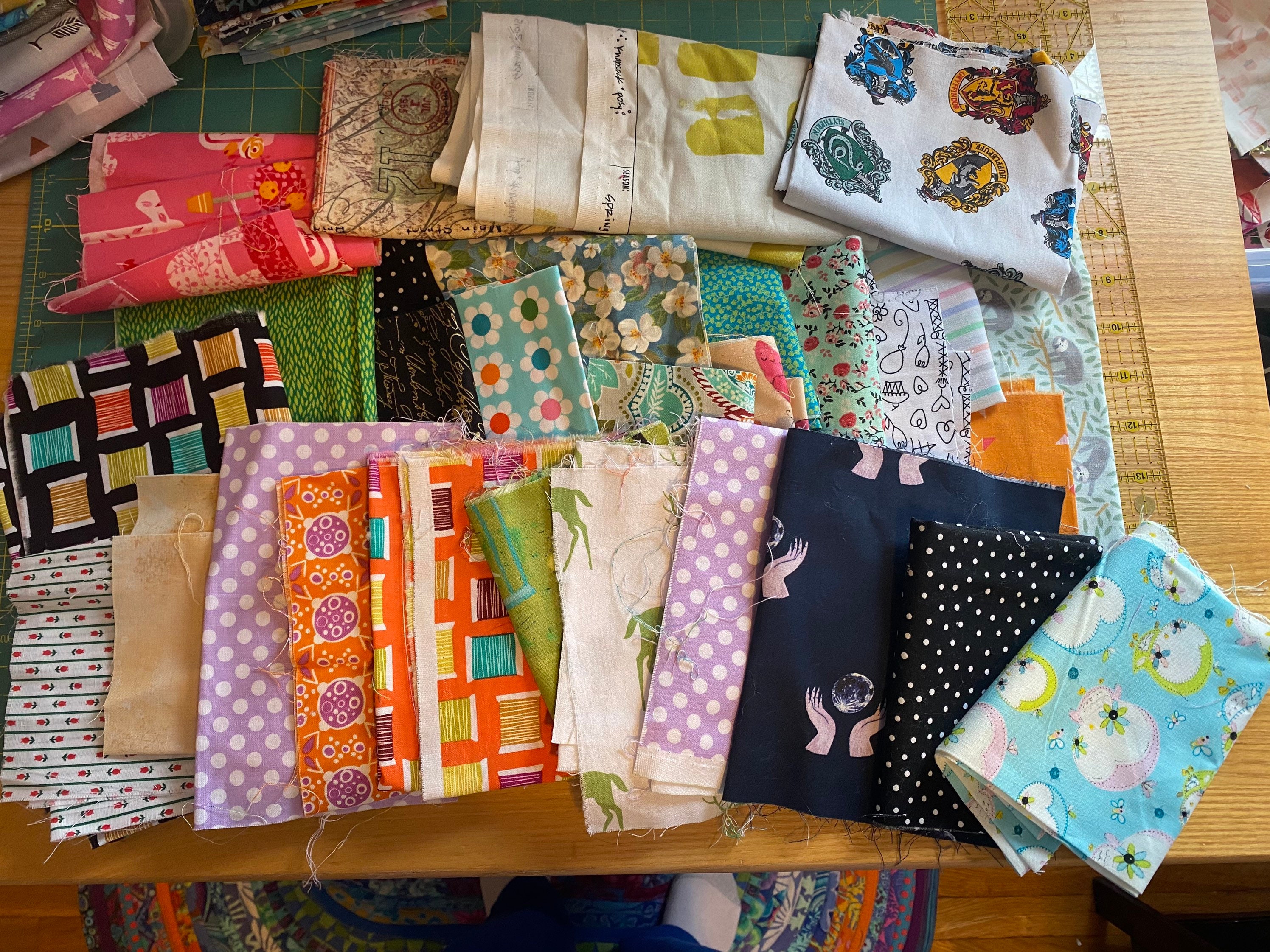 Fabric Scrap Bag Variety of Sizes Over 1 Pound Etsy