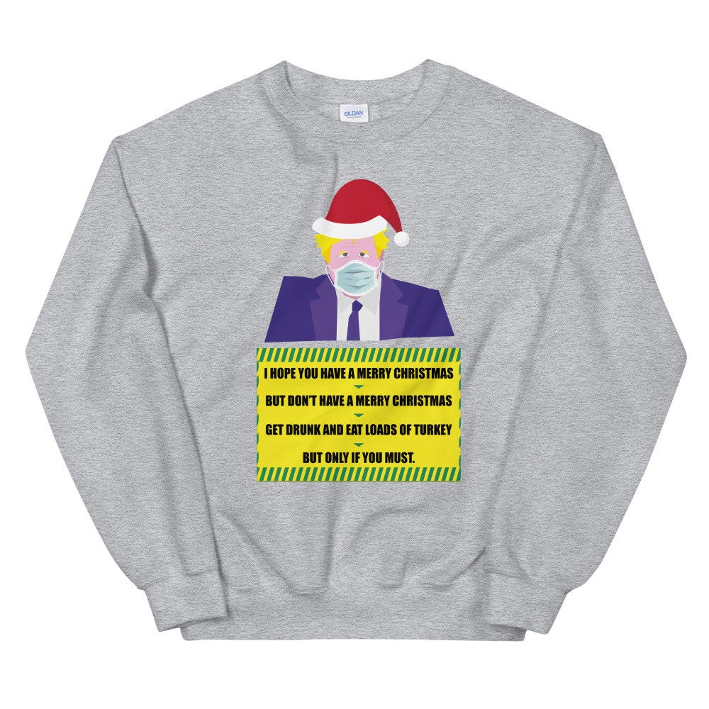christmas jumper boris johnson