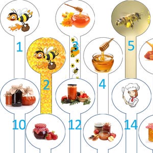 Anti Tamper labels, jam, honey, preserves. Proof of seal for Jars pots. Pre-printed or Customised self adhesive 20 per sheet 99x35mm.