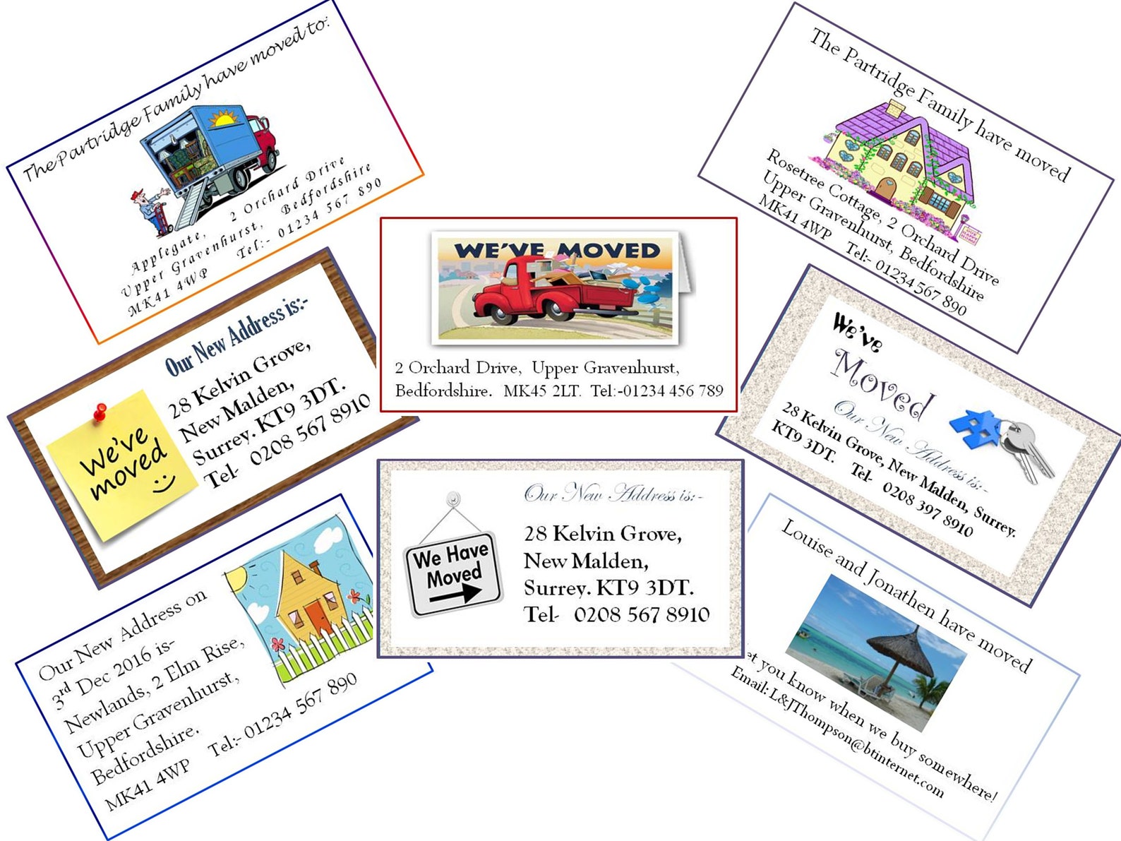 40 X Custom Moving House Labels 46mm X 26mm. Medium Sized Etsy UK