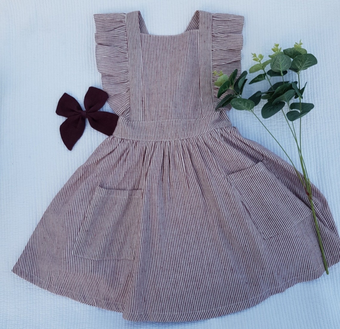Girls pinafore dress Etsy
