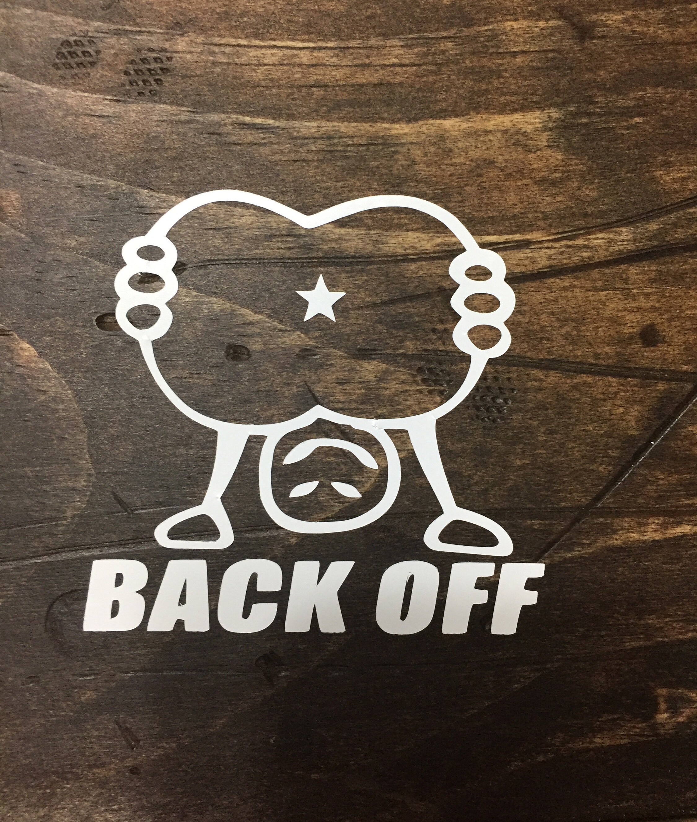 Back Off Decal / Car Decal / Custom Vinyl Decal / JDM Decal / Etsy