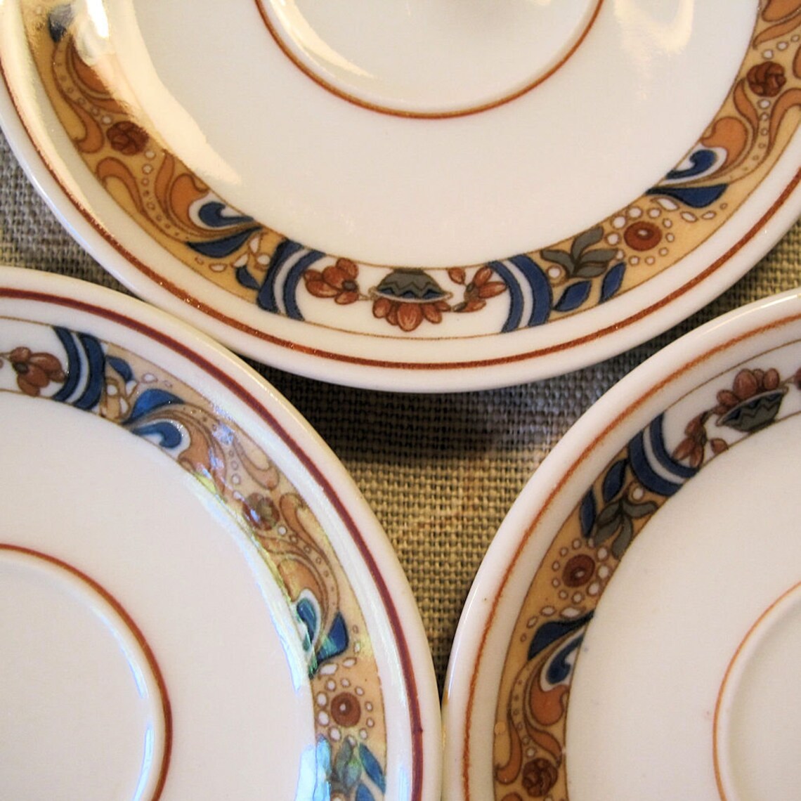 Lamberton Scammell China Saucers Designed Expressly for Penn Etsy