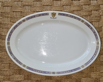 Oval Platter Plate Vintage Restaurant ware from Reuben's Restaurant and Delicatessen NY by Bauscher China Weiden Bavaria 1930