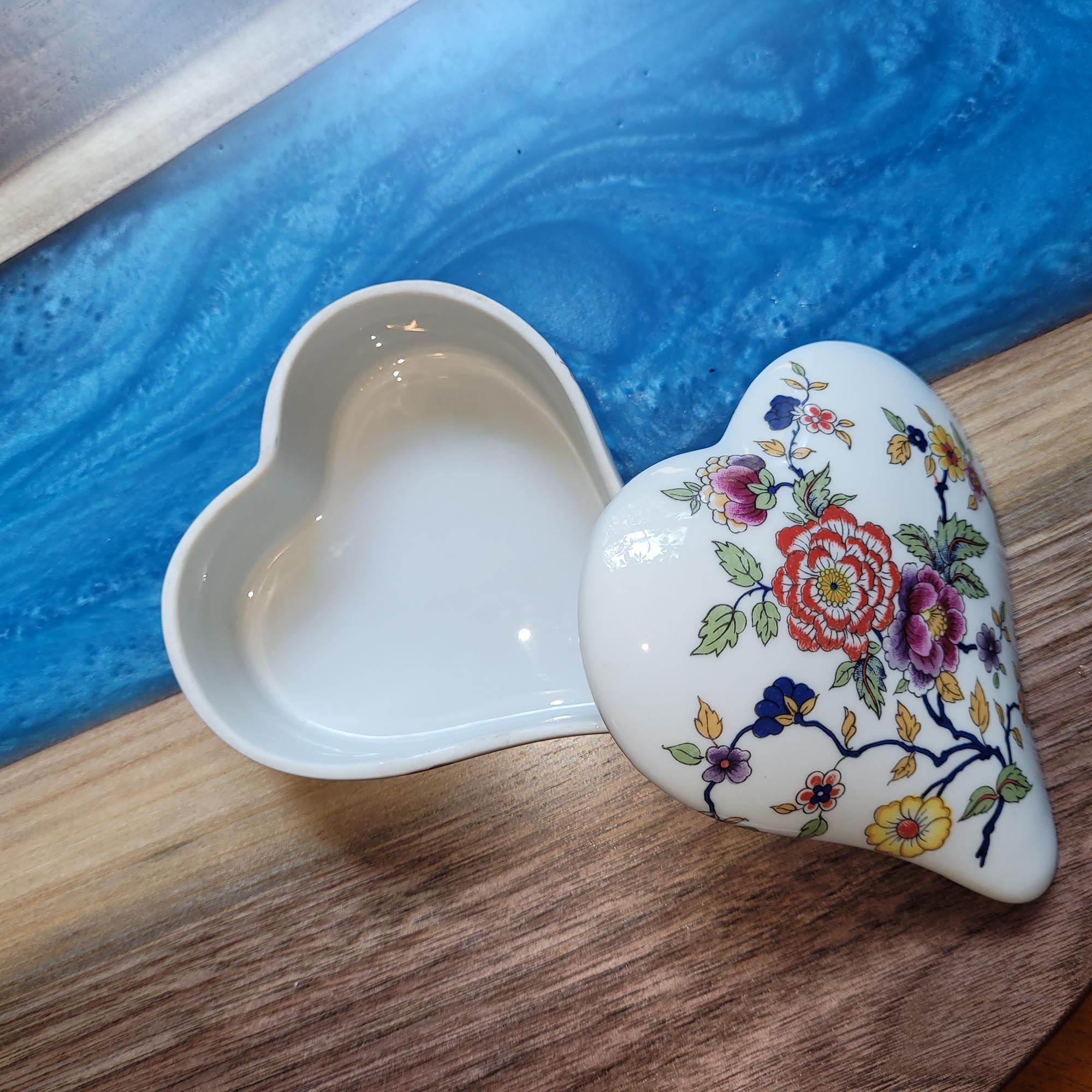 Limoges Heart Shaped Floral Trinket Box With Lid Made in France - Etsy