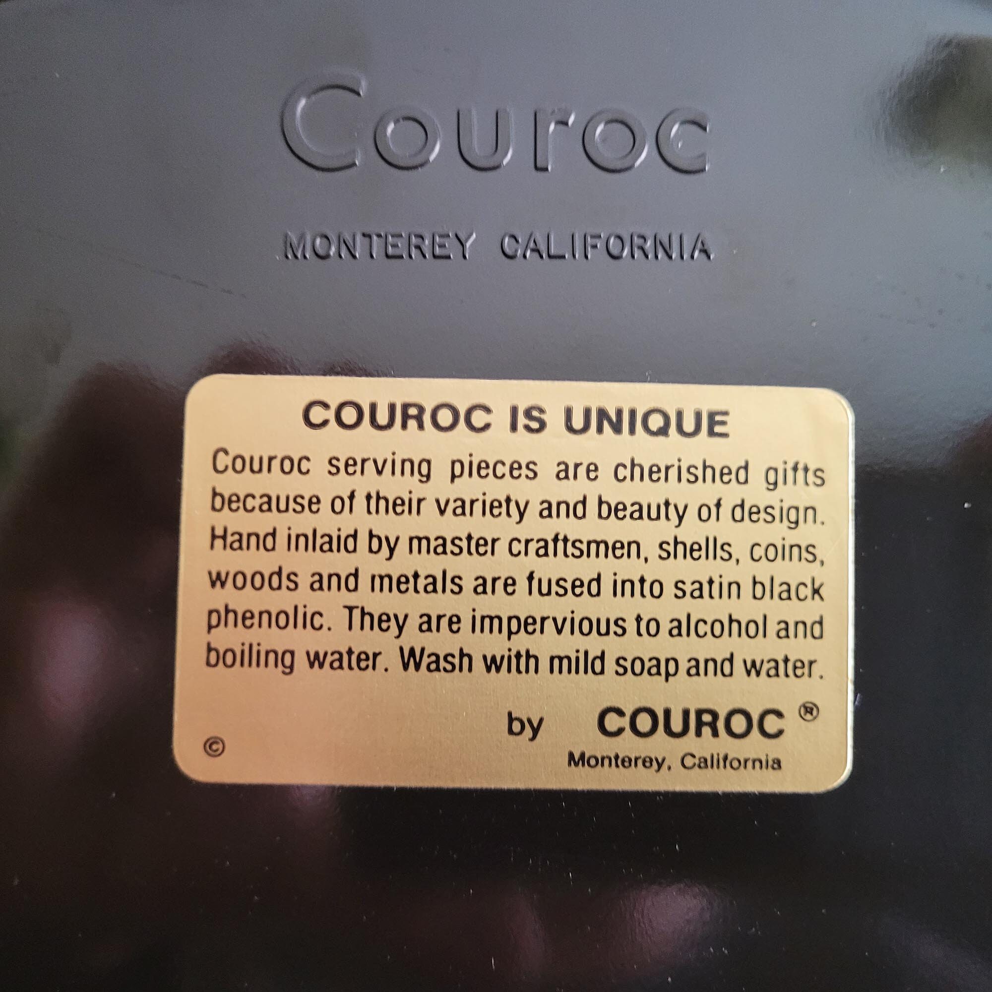 Couroc Trays Monterey California 1960s Cardinal Santa Holly